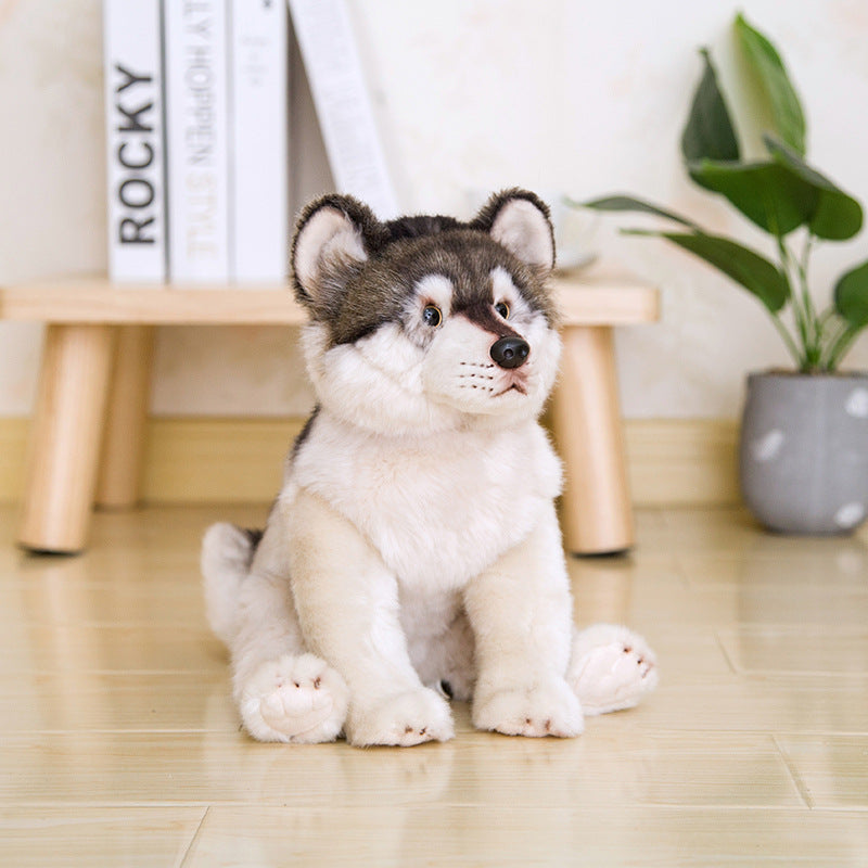 Cane di razza di peluche realistico