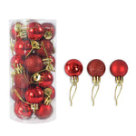 Shiny and Matte Christmas Ball Ornaments