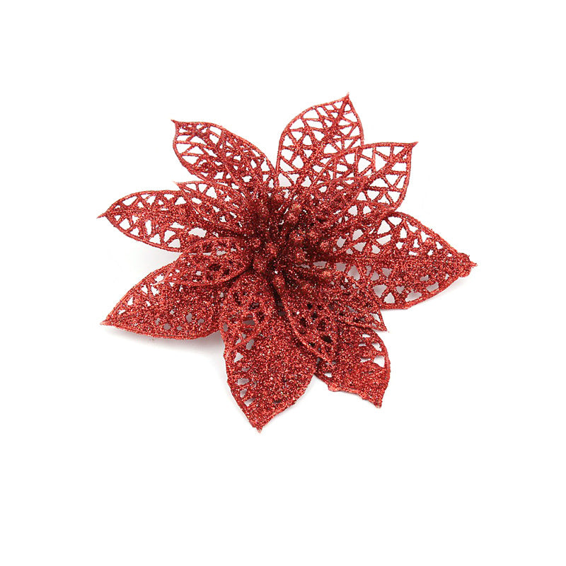 Glitter Christmas Flower Tree Picks