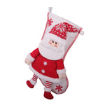 Calza di Natale rossa e bianca