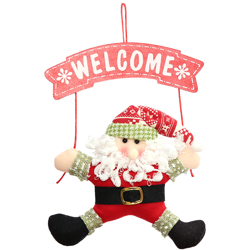 Fabric Christmas Door Hanger