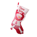 Calza di Natale rossa e bianca