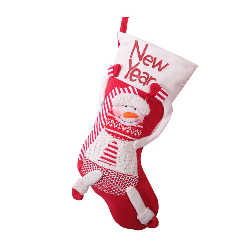 Red and White Christmas Stocking