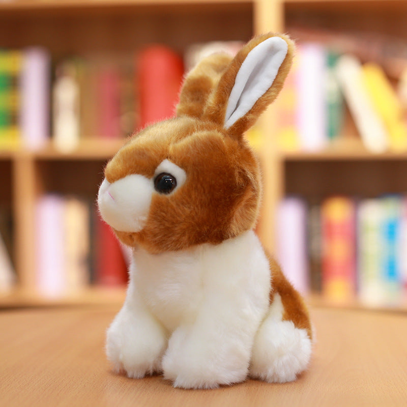 Coniglietto di peluche soffice e realistico