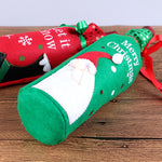 Santa and Snowman Wine Bottle Cover