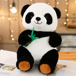 Klassischer Plüschpanda in Schwarz-Weiß