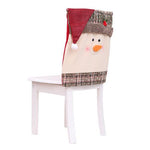 Christmas Chair Covers with Santa and Snowman
