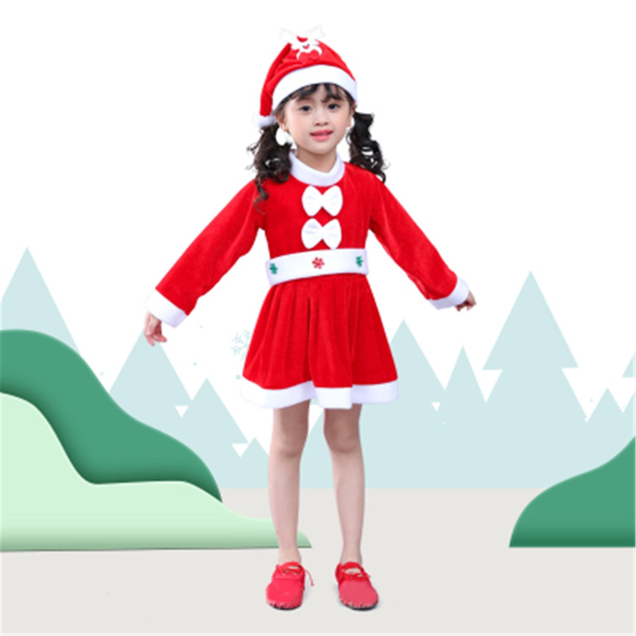 Santa & Mrs. Claus Christmas Costume Set 1