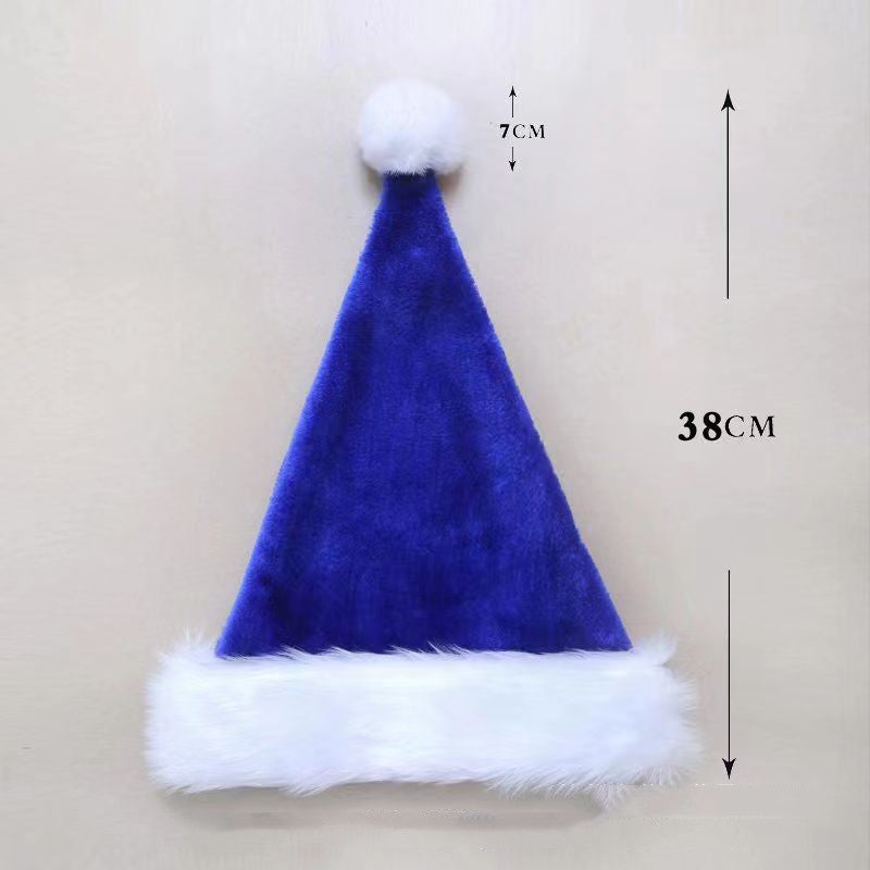 Cappello di Babbo Natale in peluche per adulti e bambini