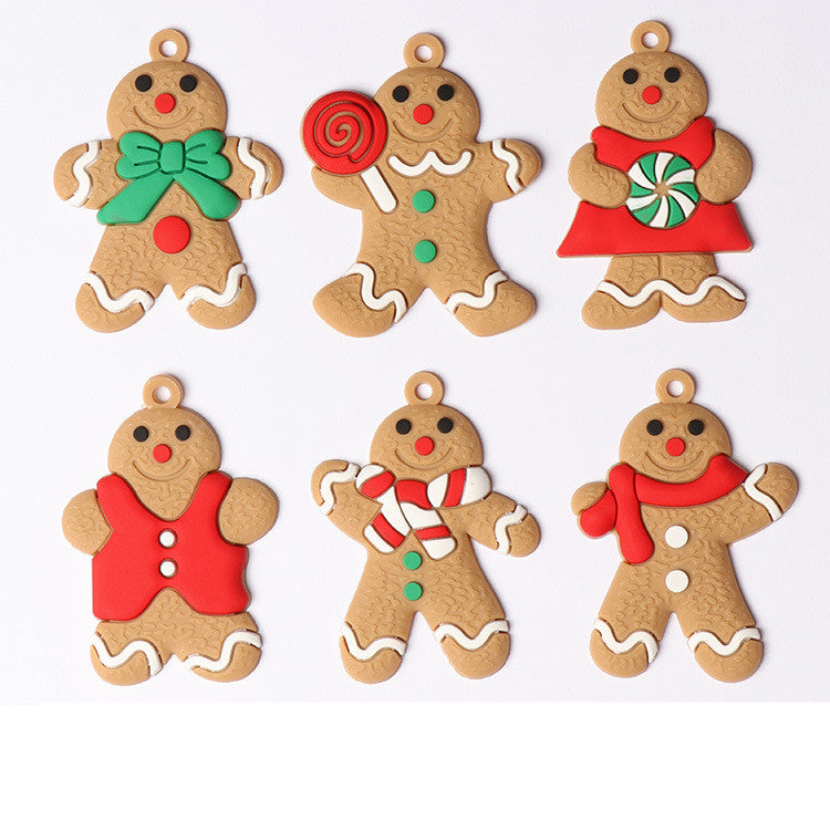 Gingerbread Man Christmas Tree Ornament Set