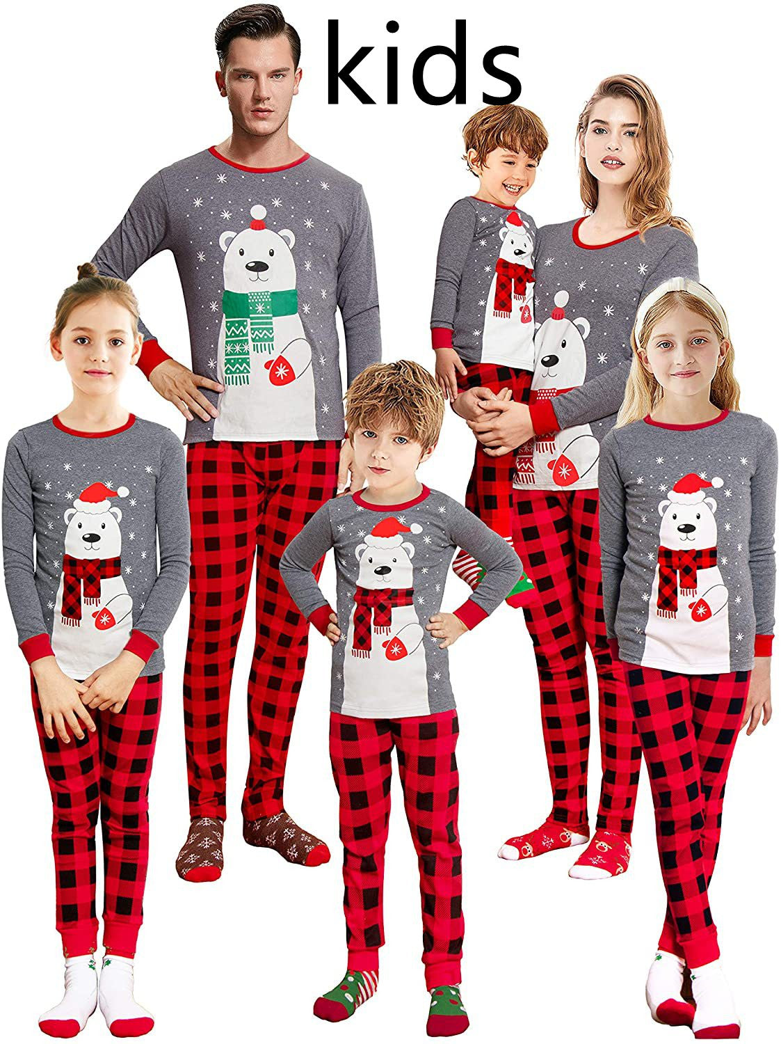 Christmas Bear Matching Family Pajamas 8