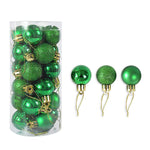 Shiny and Matte Christmas Ball Ornaments