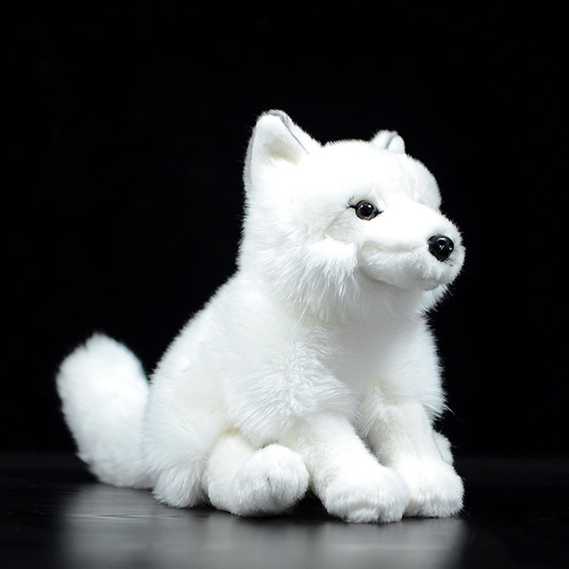 Fluffy Arctic Fox Plush Toy