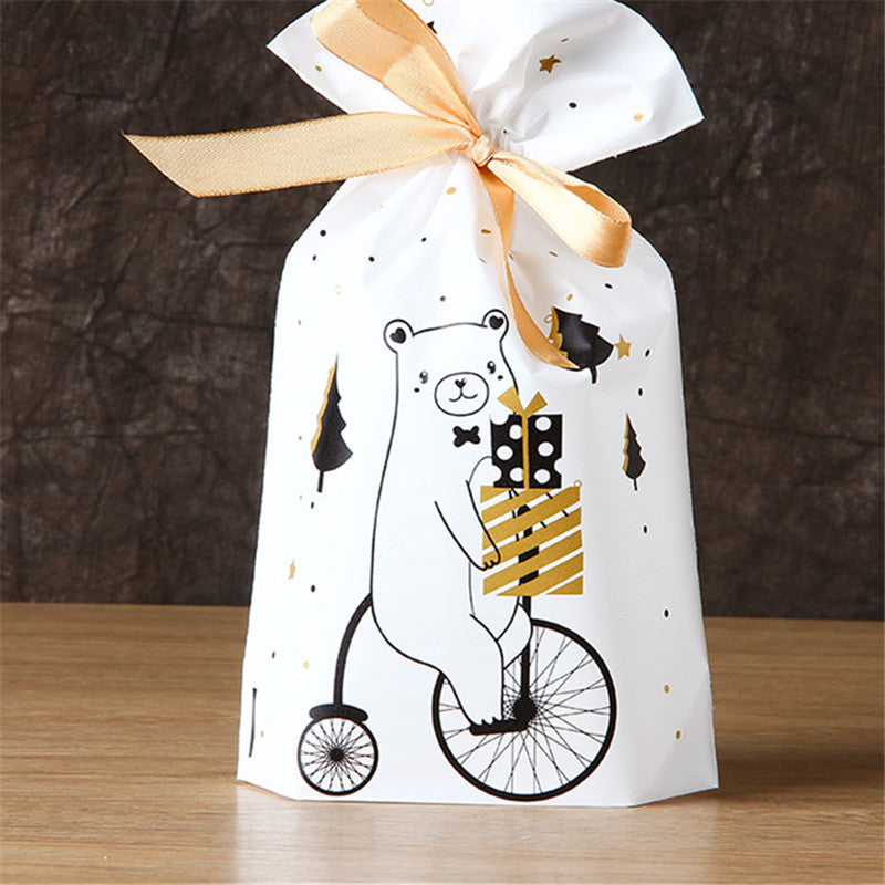 Christmas Drawstring Gift Bags, Pack of 50