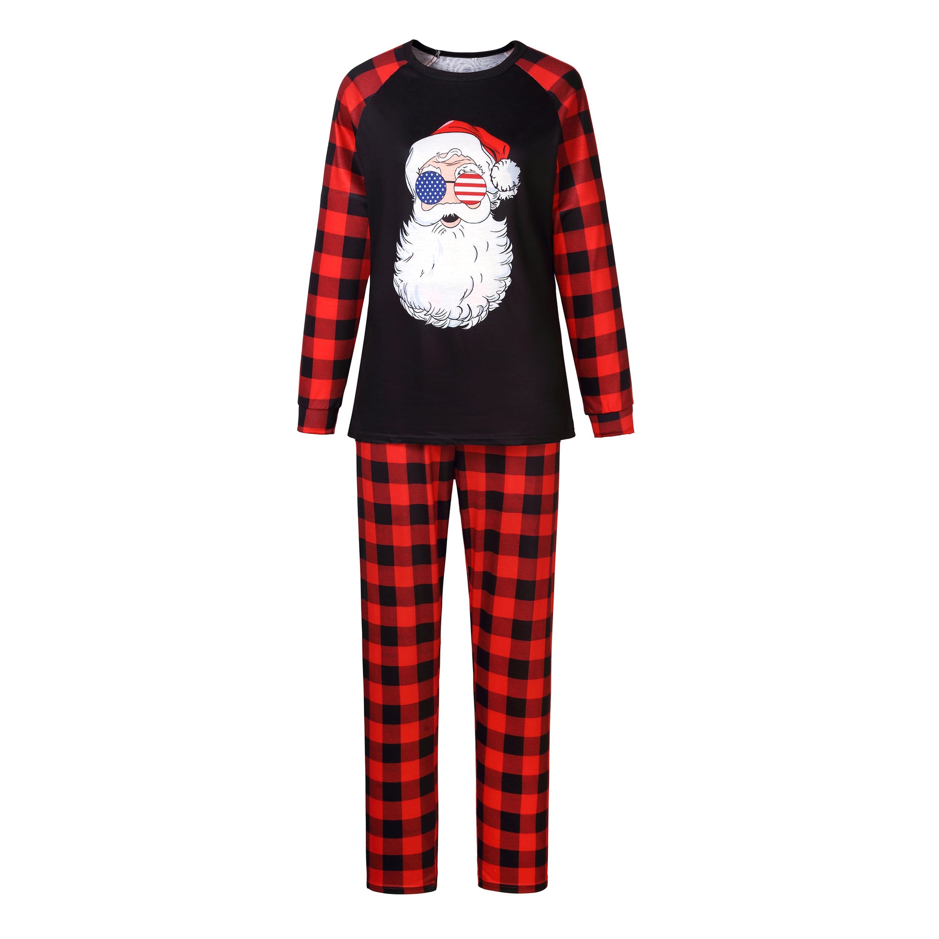 Santa Face Matching Family Christmas Pajamas 4