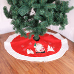 Falda de franela de peluche para árbol de Navidad