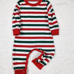 Striped Christmas Matching Family Pajamas 2