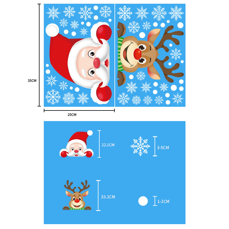 Christmas Static Cling Window Stickers