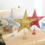 Estrela de Metal para Topo de Árvore de Natal