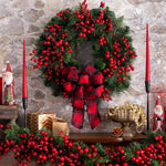 Guirlande de Noël aux baies rouges, 40 cm