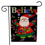 Drapeau de jardin de Noël Père Noël 30x45 cm