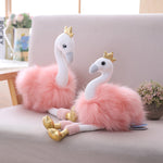 Roze flamingoknuffel