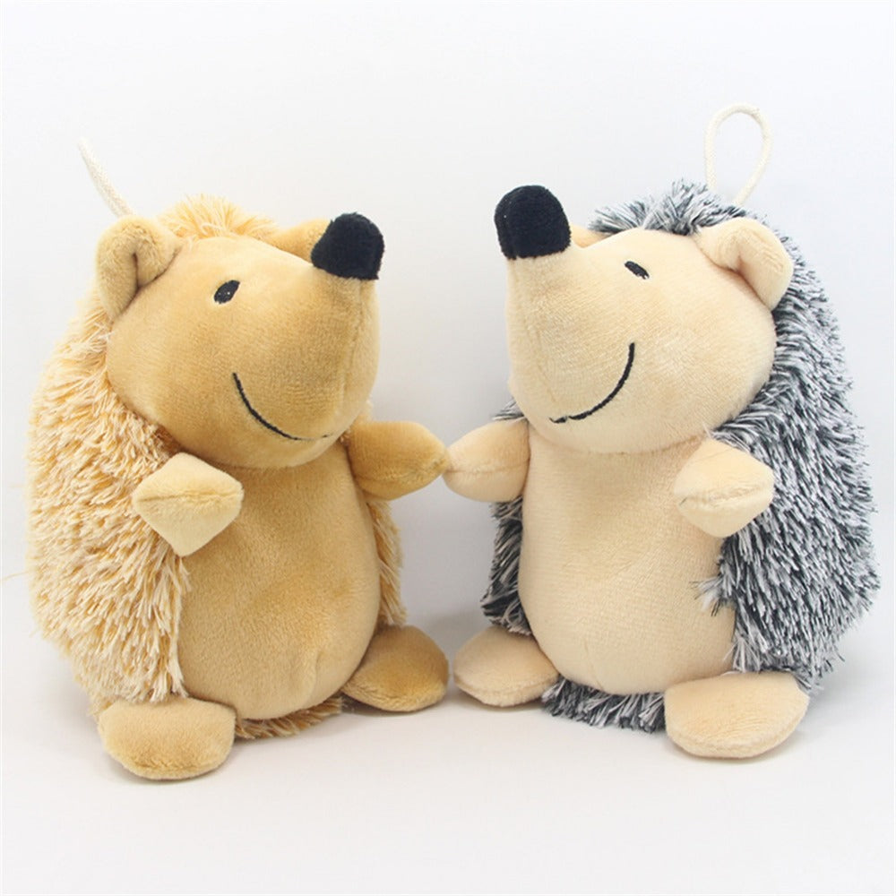 Riccio di peluche con squittio