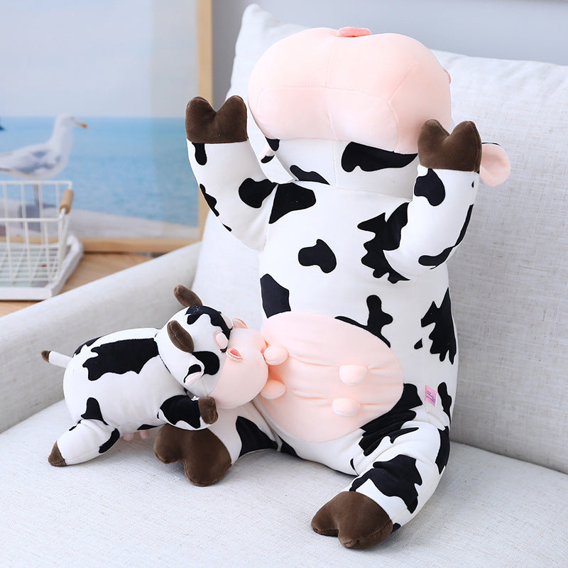 Coussin peluche vache mignonne