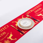 Reindeer and Snowman Christmas Table Runner
