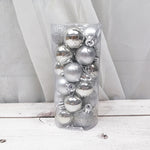 Shiny and Matte Christmas Ball Ornaments