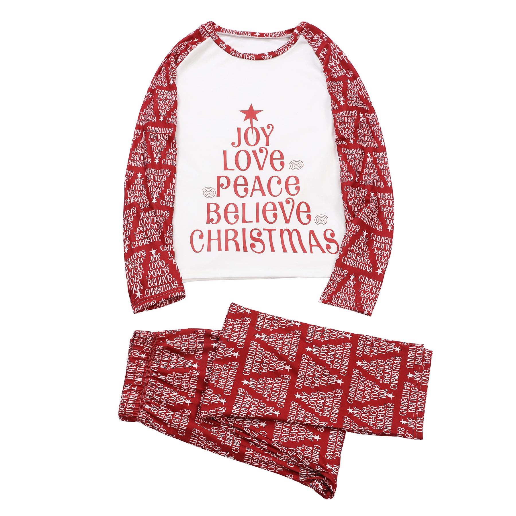 Merry Christmas Letter Matching Family Pajamas 7
