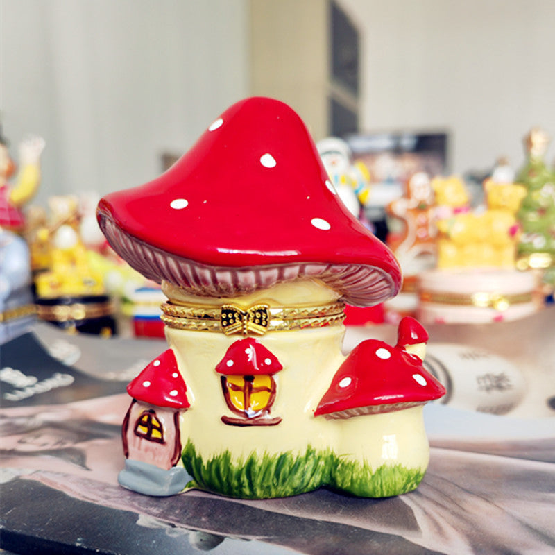 Ceramic Trinket Jewelry Box in Whimsical Designs