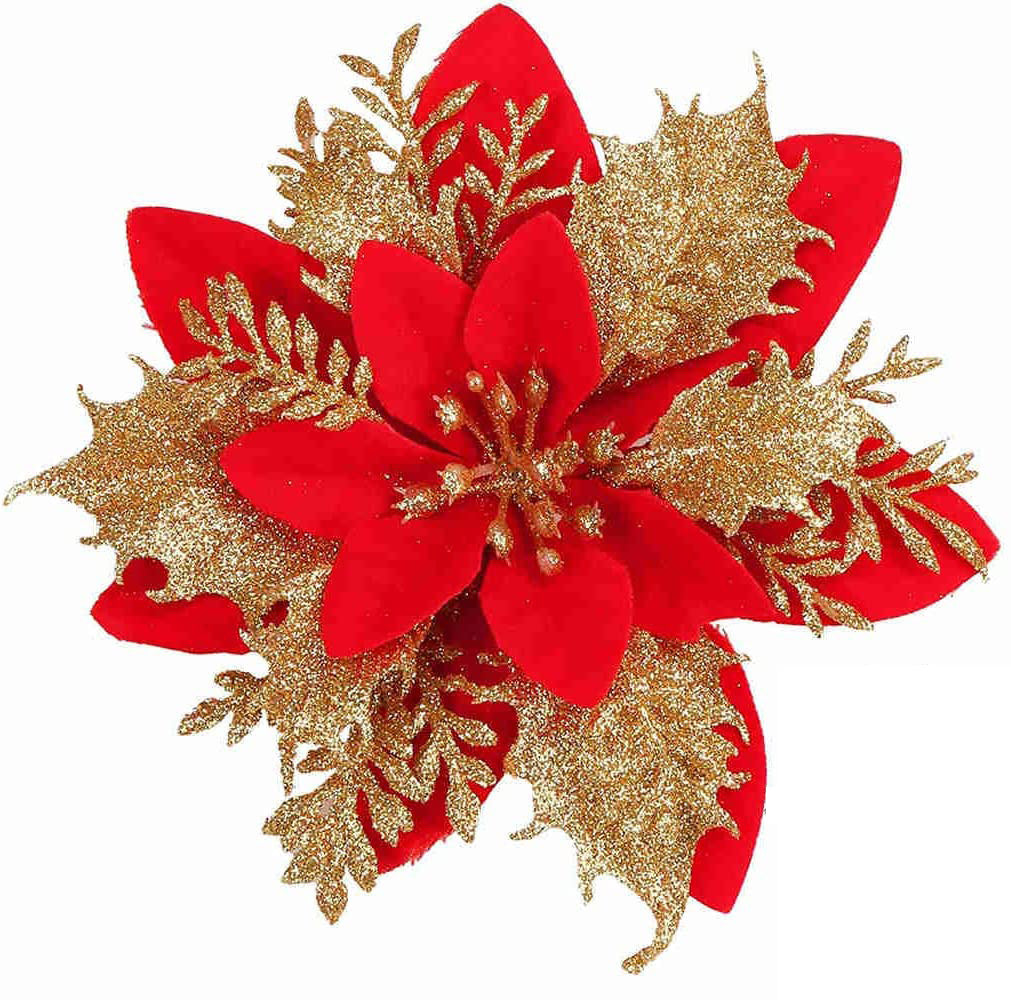 Double-Layer Christmas Flower Tree Decoration