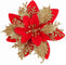 Flor navideña de doble capa para decorar el árbol