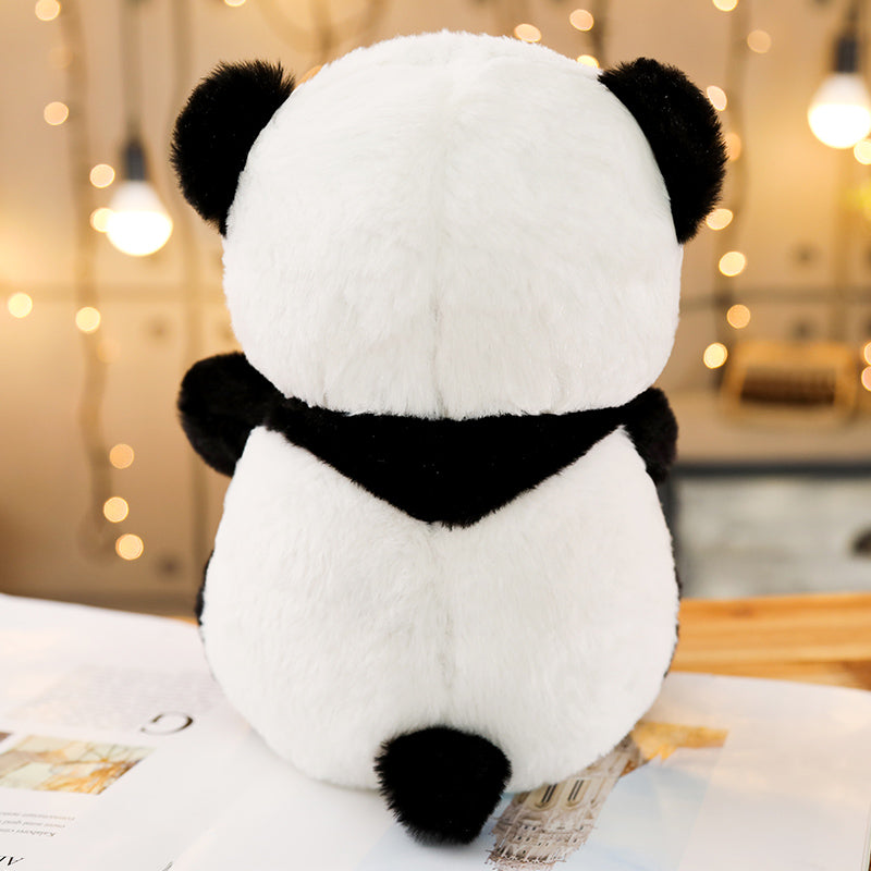 Klassischer Plüschpanda in Schwarz-Weiß