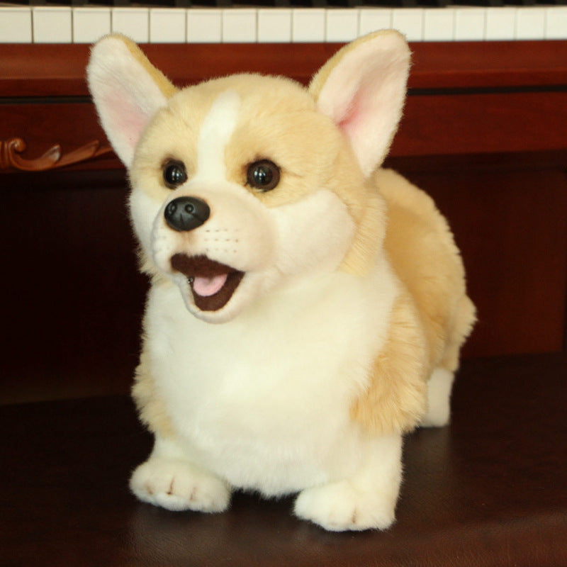 Cane di razza di peluche realistico