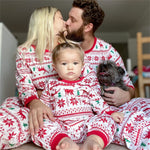 Red & White Christmas Matching Family Pajamas 2