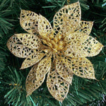 Glitter Christmas Flower Tree Picks