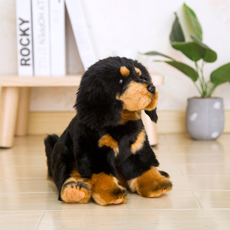 Cane di razza di peluche realistico
