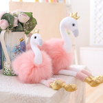 Roze flamingoknuffel