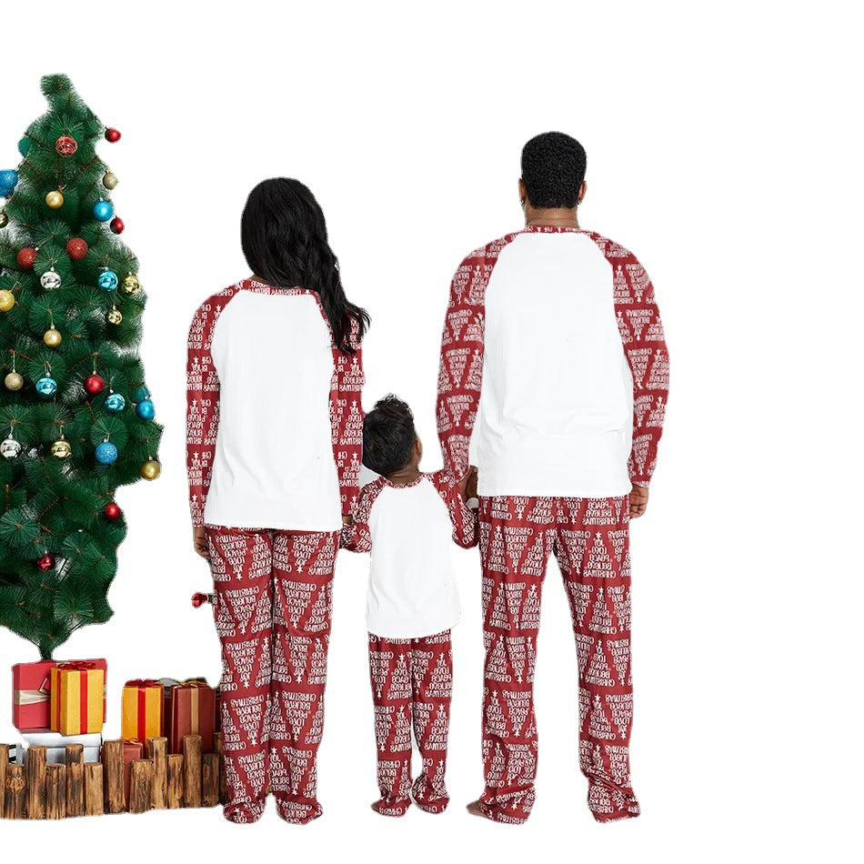 Merry Christmas Letter Matching Family Pajamas 6