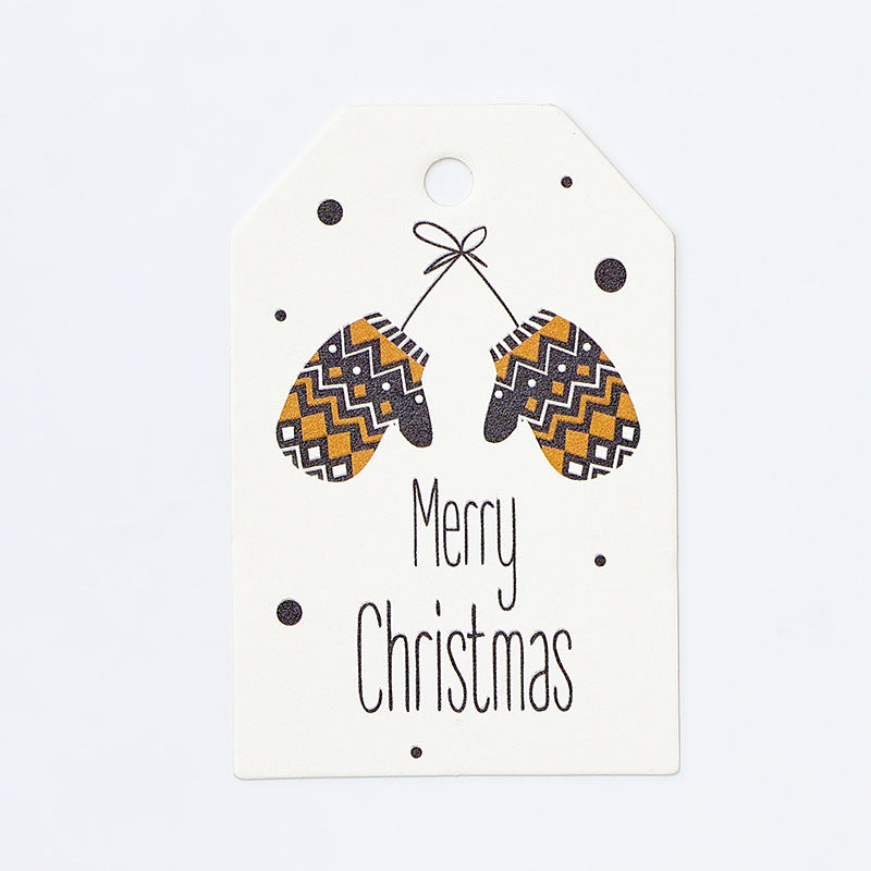 Christmas Paper Hanging Gift Tags, 100 Pieces