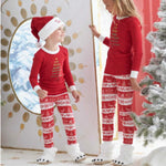 Simple Christmas Print Matching Family Pajamas 3
