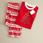 Simple Christmas Print Matching Family Pajamas 4
