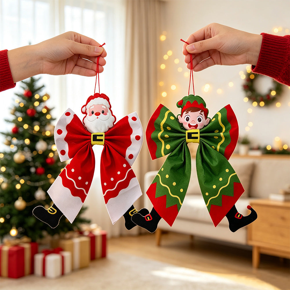Julesløjfe i stof til juletræet