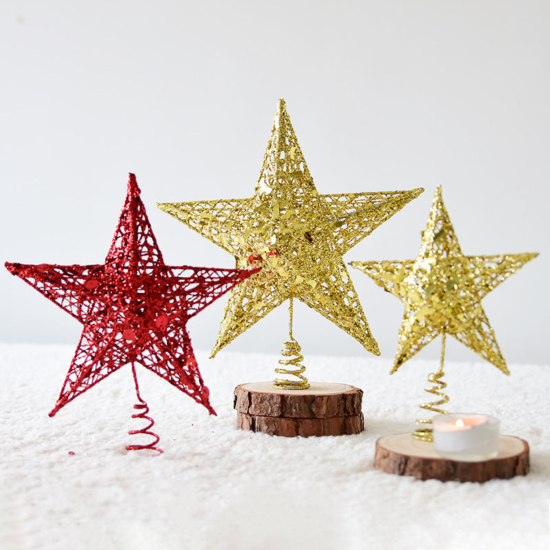 Estrela de Metal para Topo de Árvore de Natal