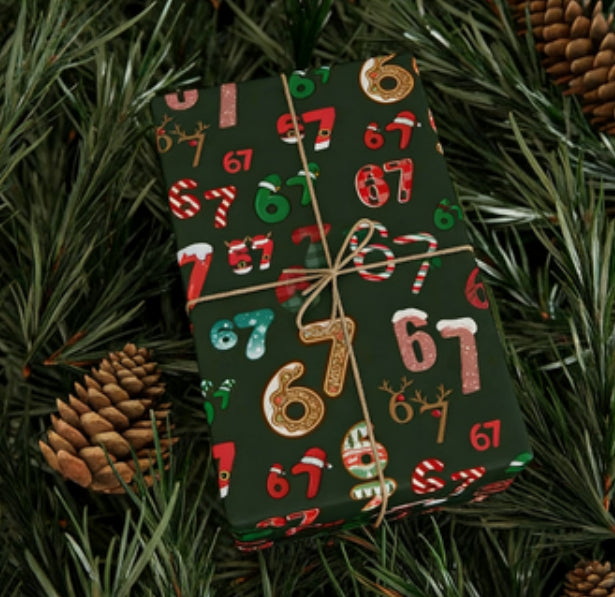 Festive Christmas Gift Wrapping Paper Sheets
