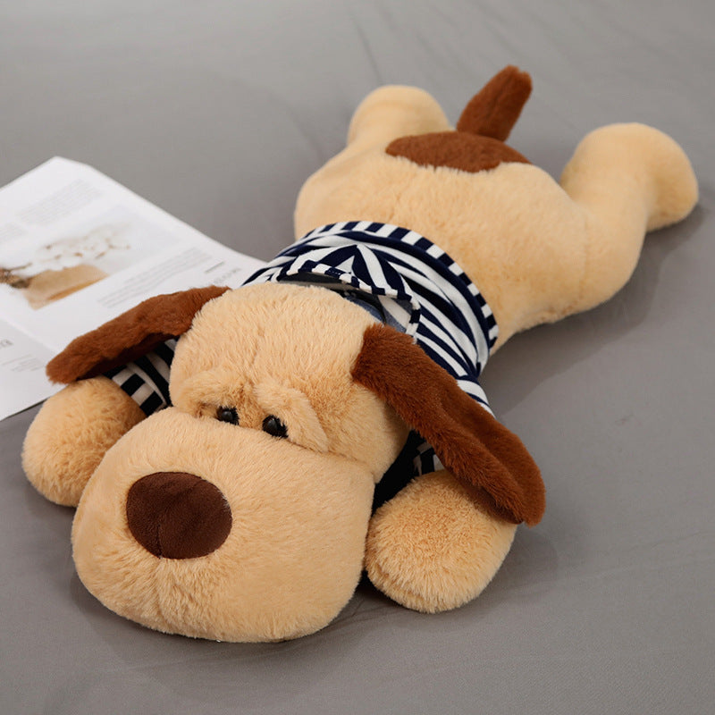 Perro de peluche gigante a rayas