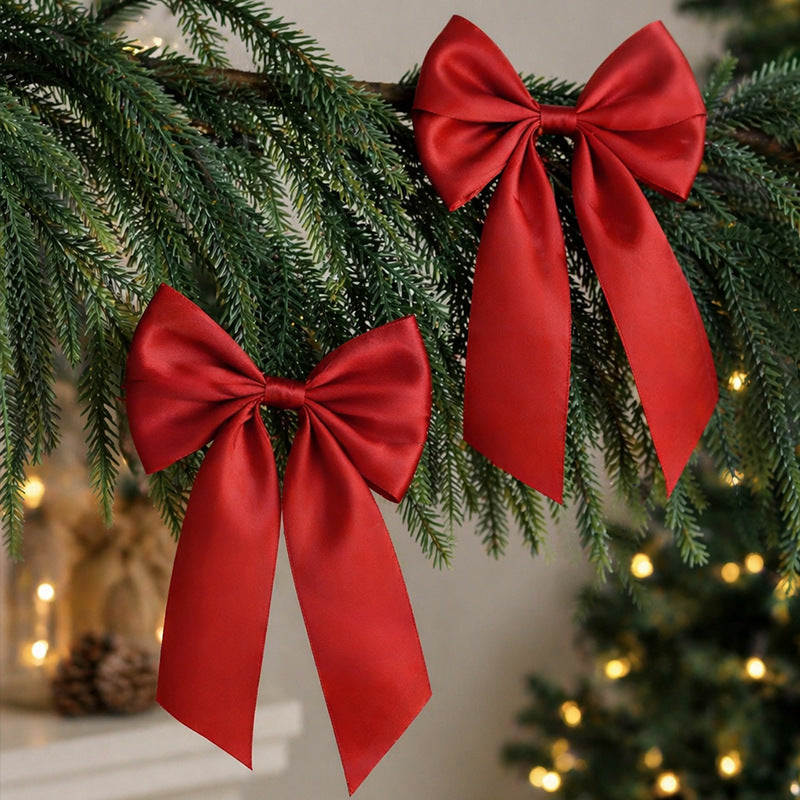 Weihnachtsschleifen-Anhänger, 10er-Pack