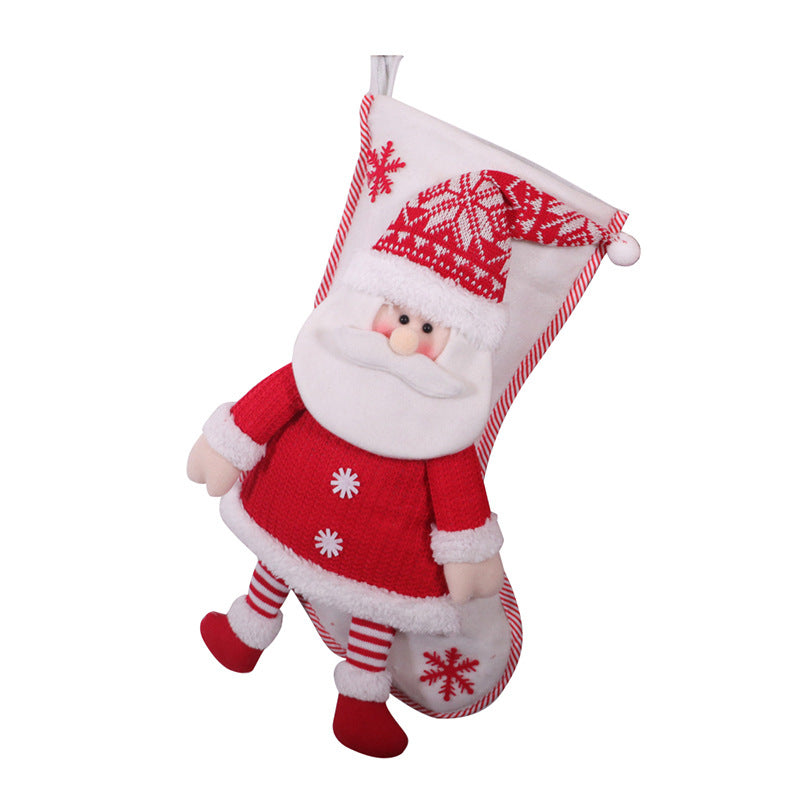 Red and White Christmas Stocking